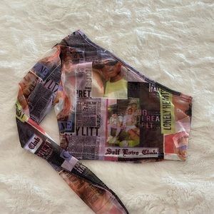 One Shoulder Sheer Top